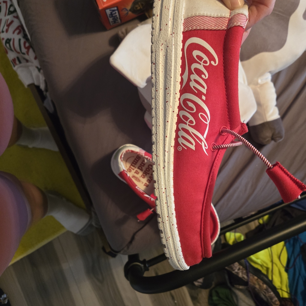 Hey Dude Red Coca-Cola Men's Shoes
